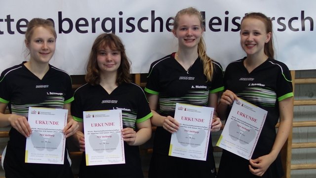 Mädchen U18 - 4. Platz - Württembergische Mannschaftsmeisterschaften 2018