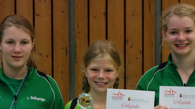 Isabell Gutsche: Bezirksmeisterin 2015 Einzel und Doppel Mädchen U12