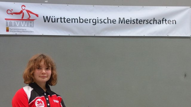 Lea Tannebaum: 3. Platz Wü-Jahrgangs-Meisterschaften 2017 Doppel Mä U15